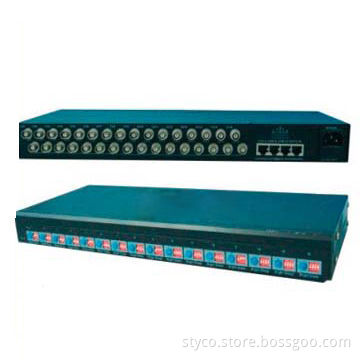 16CH Active Video Balun Receiver, Up to 2400m, RJ45 Port, DC 12V Power